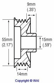 Belt Pulley, alternator