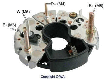 Rectifier, alternator (IBR989)