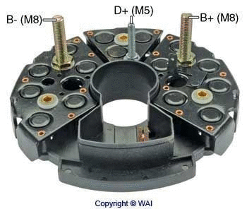 Rectifier, alternator (IBR973)