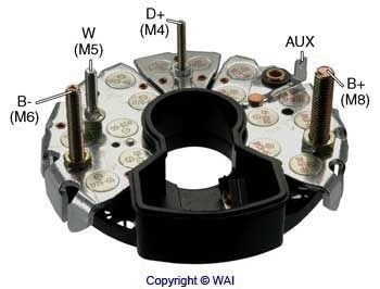 Rectifier, alternator (IBR341)