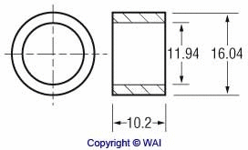 Bush, starter shaft (62-2403)
