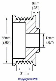 Belt Pulley, alternator