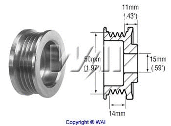 Alternator Freewheel Clutch (24-82264)