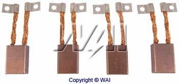 Carbon Brush, starter (BSX35)