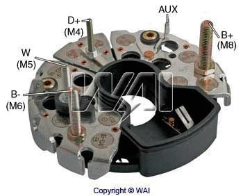 Rectifier, alternator (IBR904)