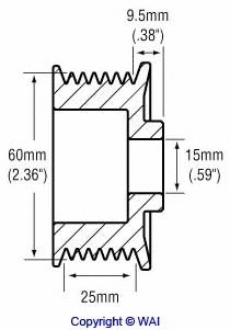 Belt Pulley, alternator