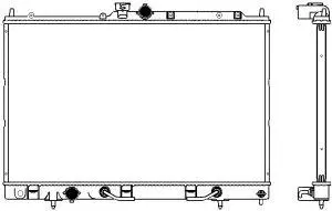 Radiator, engine cooling (3321-1024)