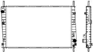 Radiator, engine cooling (3161-1005)
