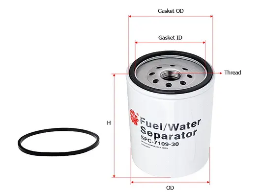 Water Trap, fuel system (SFC-7109-30)