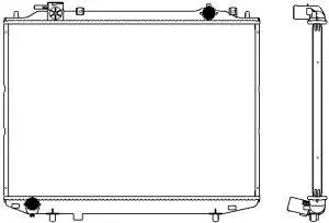 Radiator, engine cooling (3301-1028)