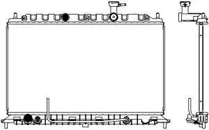 Radiator, engine cooling (3451-1004)