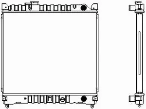 Radiator, engine cooling (1431-0218)