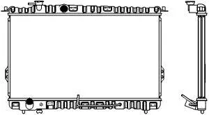 Radiator, engine cooling (1221-0210)