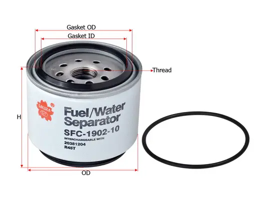 Water Trap, fuel system (SFC-1902-10)