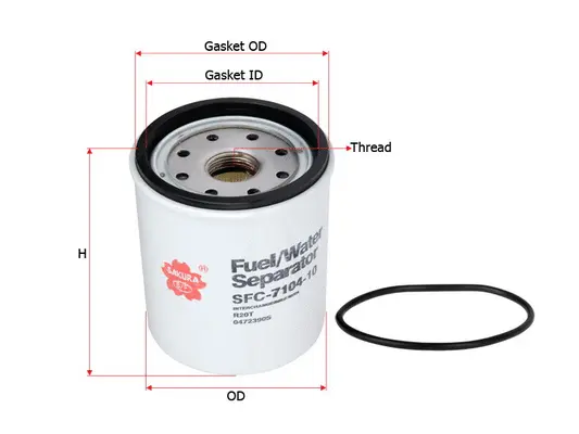 Water Trap, fuel system (SFC-7104-10)