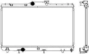 Radiator, engine cooling (2461-1007)