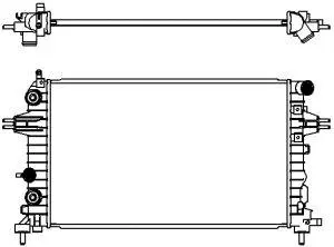 Radiator, engine cooling (3351-1008)