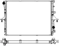 Radiator, engine cooling (3472-1001W)