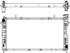 Radiator, engine cooling (3131-1010)