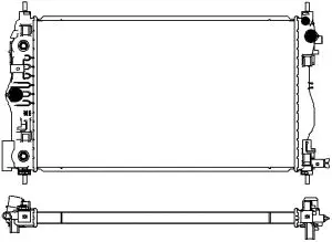 Radiator, engine cooling (3101-1001)
