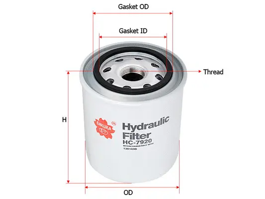 Filter, operating hydraulics (HC-7920)