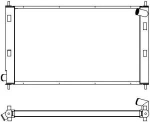Radiator, engine cooling (4321-1013)