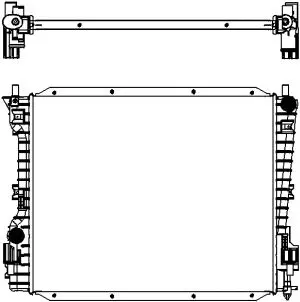 Radiator, engine cooling (3161-1029)