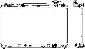 Radiator, engine cooling (3461-8525)