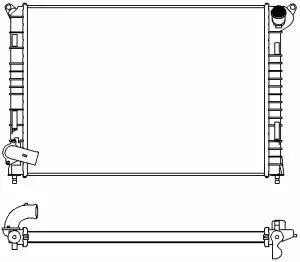 Radiator, engine cooling (3661-1001)