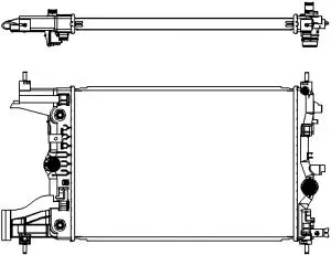 Radiator, engine cooling (3351-1019)