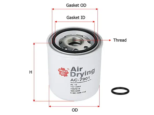 Air Dryer Cartridge, compressed-air system (AC-7901)