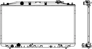 Radiator, engine cooling (3071-8504)