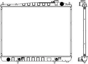 Radiator, engine cooling (3251-1017)