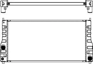 Radiator, engine cooling (4461-1002)