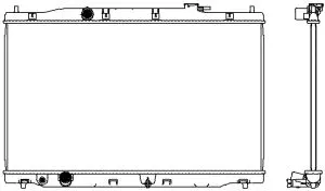 Radiator, engine cooling (3211-8533)