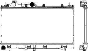 Radiator, engine cooling (3421-1033)