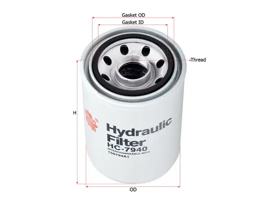 Filter, operating hydraulics (HC-7940)