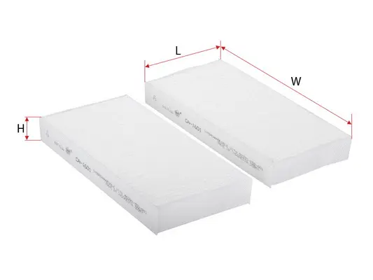 Filter, cabin air (CA-1601)
