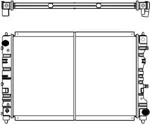 Radiator, engine cooling (1161-0226)
