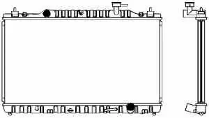 Radiator, engine cooling (1461-0211A)