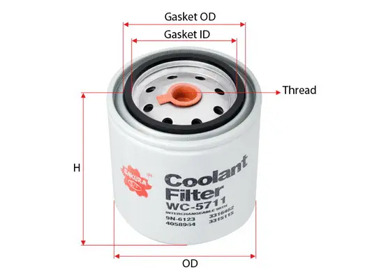 Coolant Filter (WC-5711)