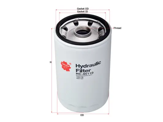 Filter, operating hydraulics (HC-45110)
