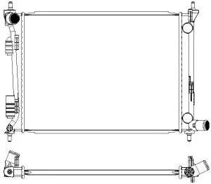Radiator, engine cooling (3221-8512)