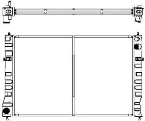 Radiator, engine cooling (1301-0247)