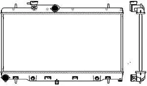 Radiator, engine cooling (3421-1012)