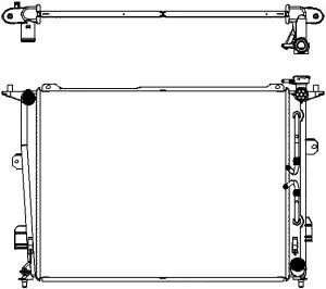Radiator, engine cooling (3221-8503)