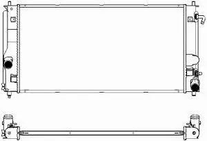 Radiator, engine cooling (3461-1013)