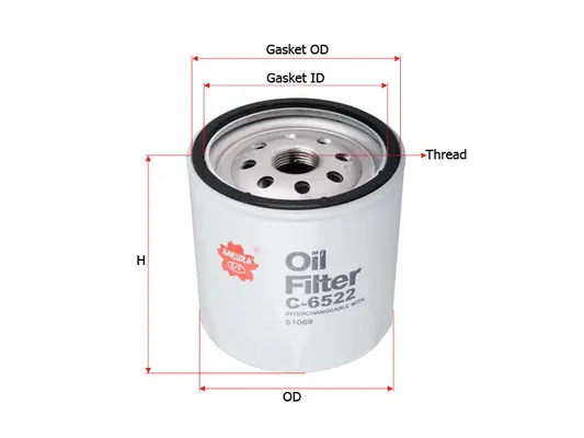 Oil Filter (C-6522)