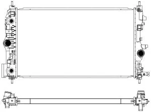Radiator, engine cooling (3081-1008)