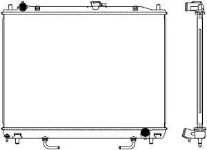 Radiator, engine cooling (3321-1050)